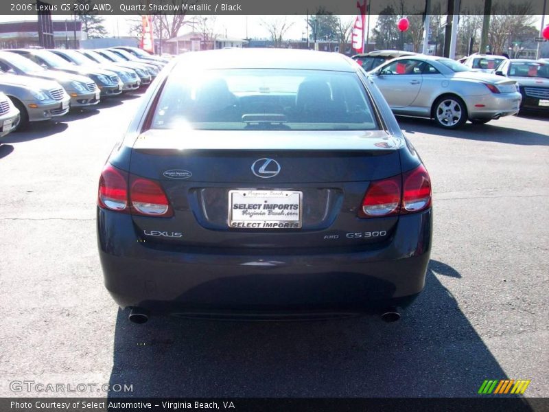 Quartz Shadow Metallic / Black 2006 Lexus GS 300 AWD
