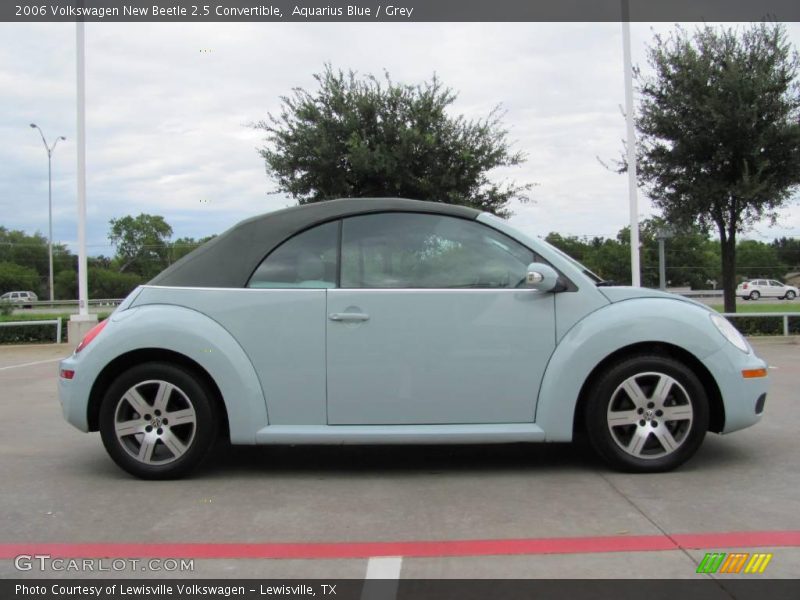 Aquarius Blue / Grey 2006 Volkswagen New Beetle 2.5 Convertible
