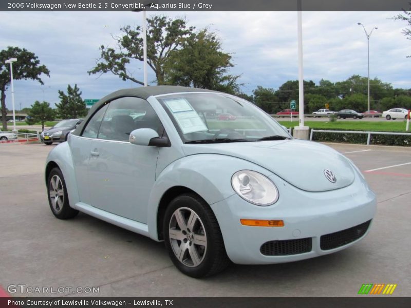 Aquarius Blue / Grey 2006 Volkswagen New Beetle 2.5 Convertible