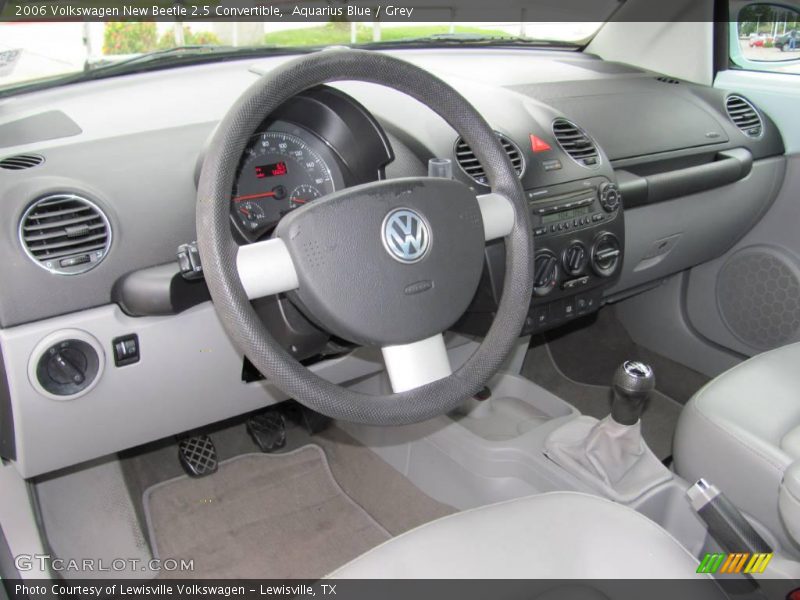 Aquarius Blue / Grey 2006 Volkswagen New Beetle 2.5 Convertible