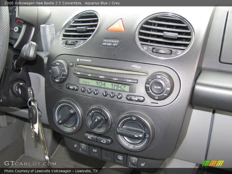Aquarius Blue / Grey 2006 Volkswagen New Beetle 2.5 Convertible