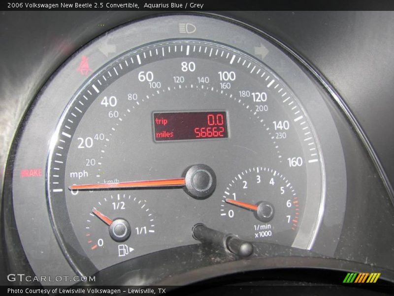 Aquarius Blue / Grey 2006 Volkswagen New Beetle 2.5 Convertible