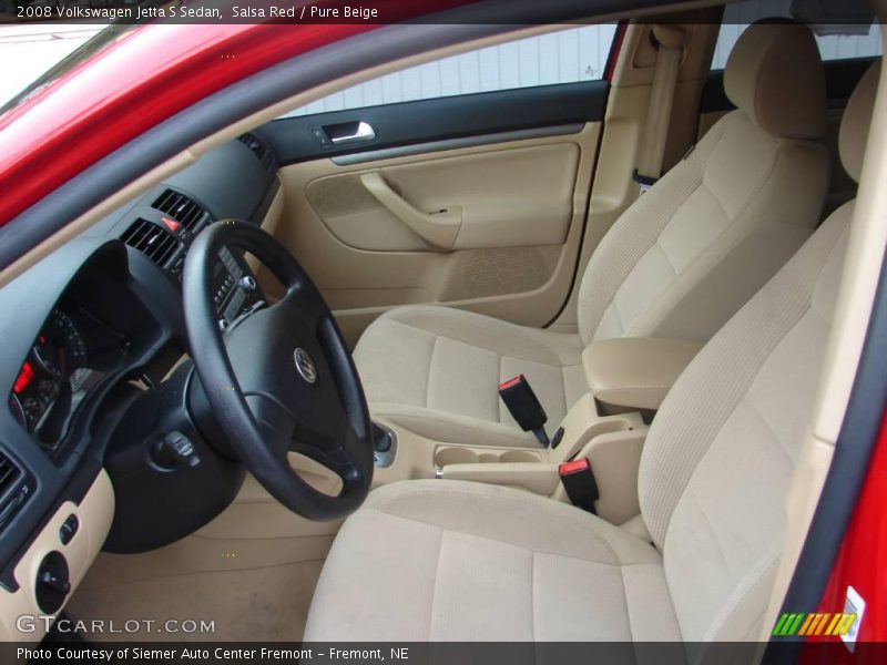 Salsa Red / Pure Beige 2008 Volkswagen Jetta S Sedan