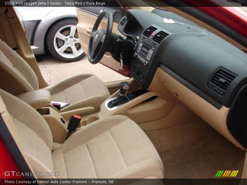 Salsa Red / Pure Beige 2008 Volkswagen Jetta S Sedan