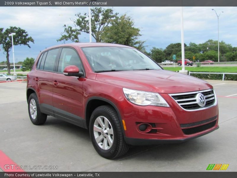 Wild Cherry Metallic / Charcoal 2009 Volkswagen Tiguan S