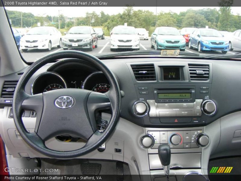 Salsa Red Pearl / Ash Gray 2008 Toyota Highlander 4WD