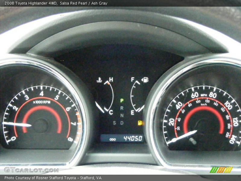 Salsa Red Pearl / Ash Gray 2008 Toyota Highlander 4WD