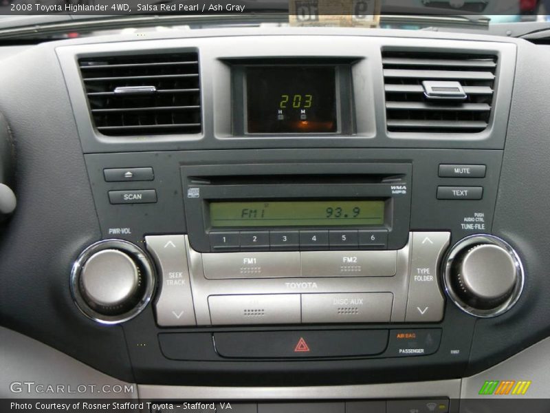 Salsa Red Pearl / Ash Gray 2008 Toyota Highlander 4WD