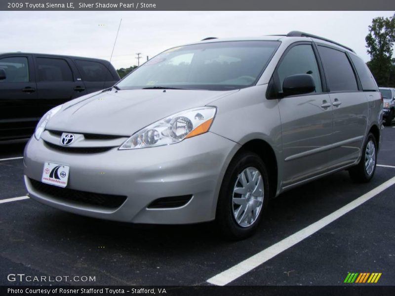 Silver Shadow Pearl / Stone 2009 Toyota Sienna LE