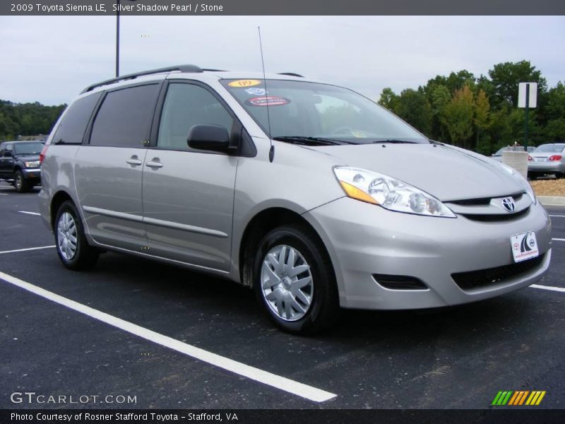 Silver Shadow Pearl / Stone 2009 Toyota Sienna LE