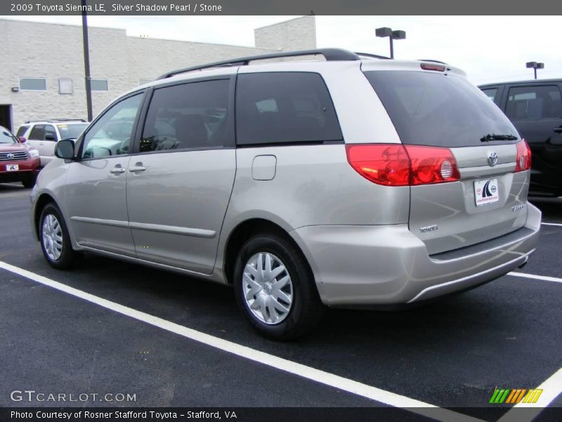 Silver Shadow Pearl / Stone 2009 Toyota Sienna LE