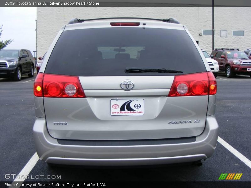 Silver Shadow Pearl / Stone 2009 Toyota Sienna LE