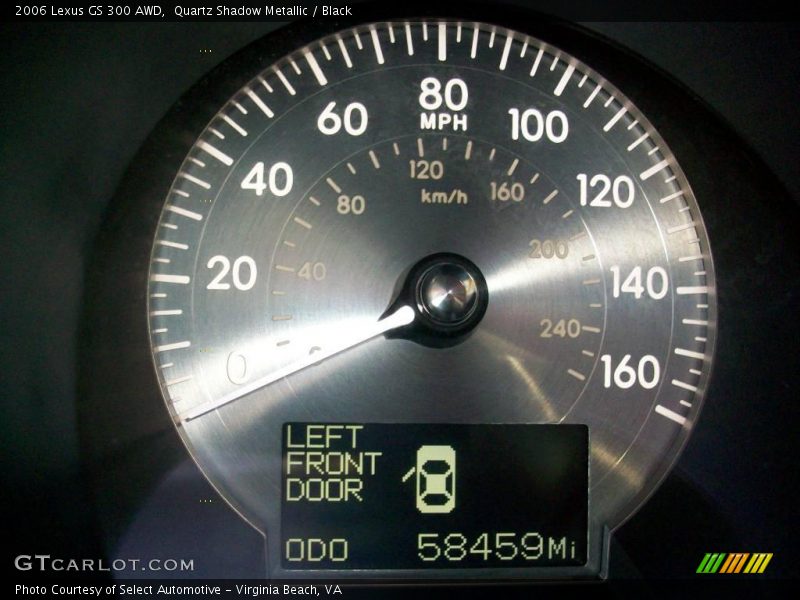 Quartz Shadow Metallic / Black 2006 Lexus GS 300 AWD