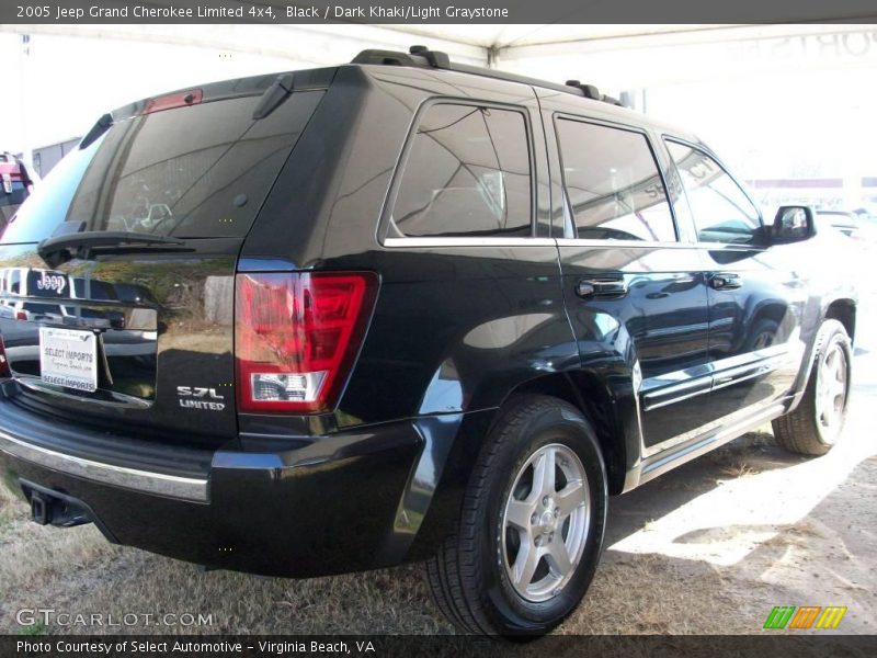 Black / Dark Khaki/Light Graystone 2005 Jeep Grand Cherokee Limited 4x4