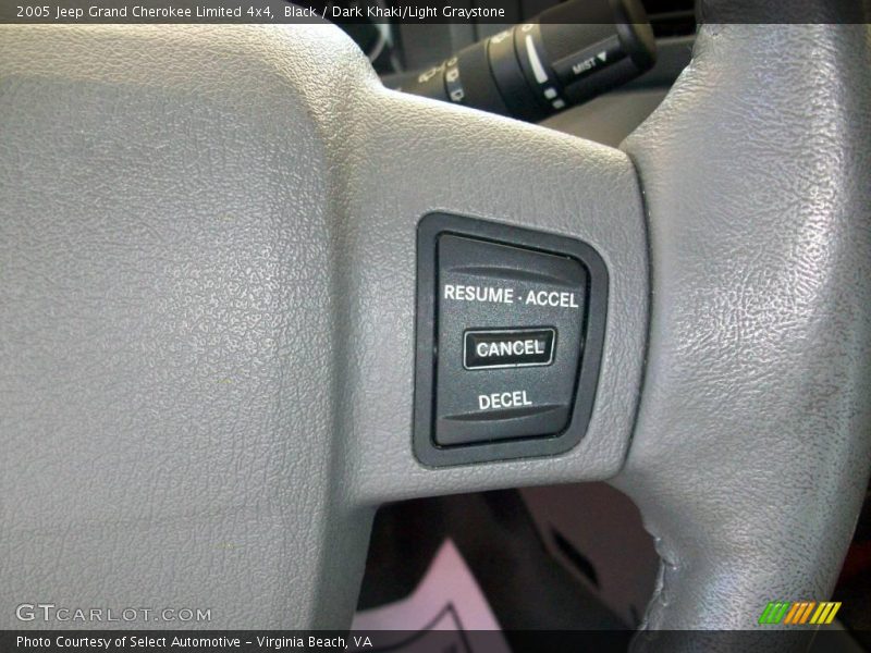 Black / Dark Khaki/Light Graystone 2005 Jeep Grand Cherokee Limited 4x4