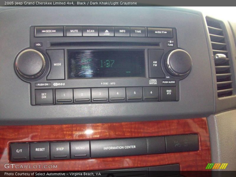 Black / Dark Khaki/Light Graystone 2005 Jeep Grand Cherokee Limited 4x4