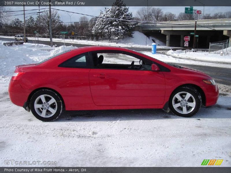 Rallye Red / Gray 2007 Honda Civic EX Coupe
