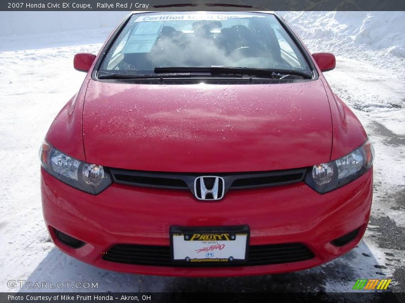Rallye Red / Gray 2007 Honda Civic EX Coupe
