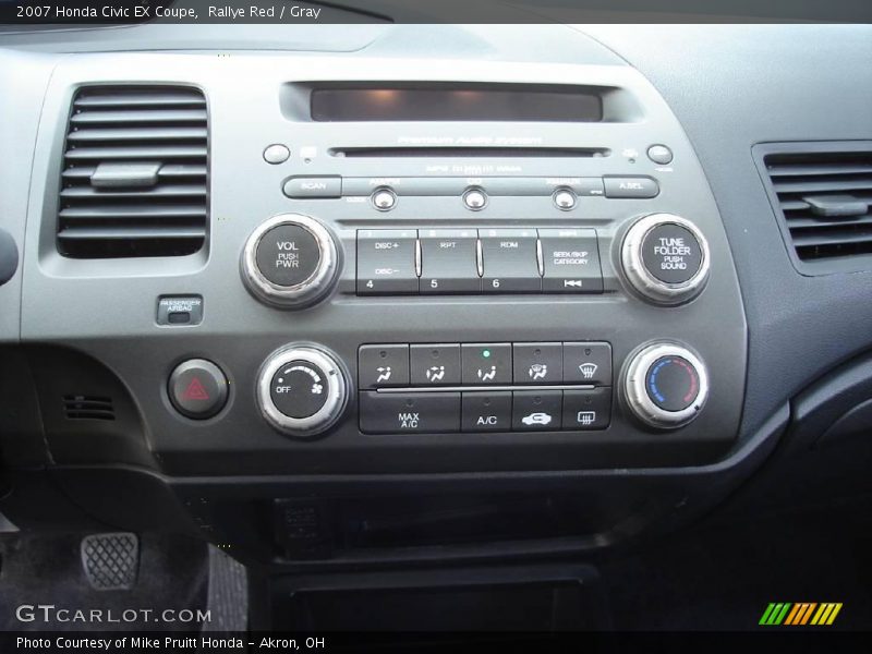 Rallye Red / Gray 2007 Honda Civic EX Coupe