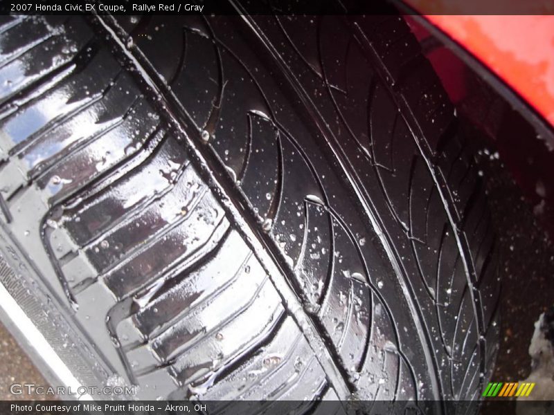 Rallye Red / Gray 2007 Honda Civic EX Coupe