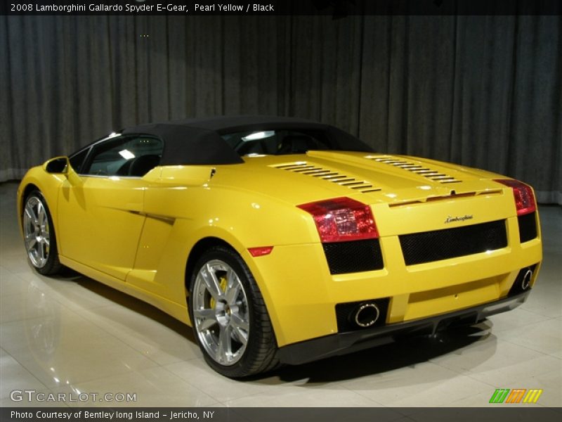 Pearl Yellow / Black 2008 Lamborghini Gallardo Spyder E-Gear