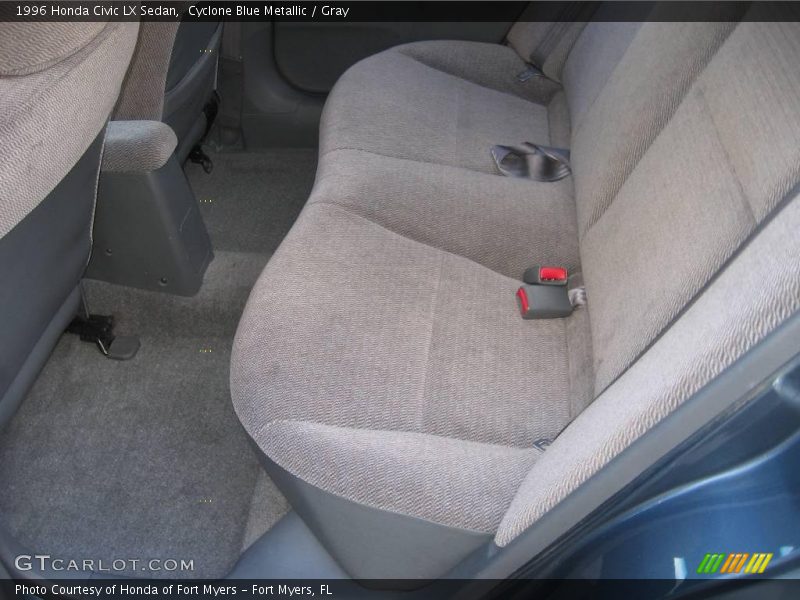 Cyclone Blue Metallic / Gray 1996 Honda Civic LX Sedan