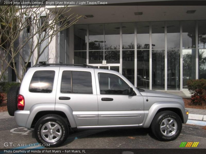 Bright Silver Metallic / Light Taupe/Taupe 2004 Jeep Liberty Limited