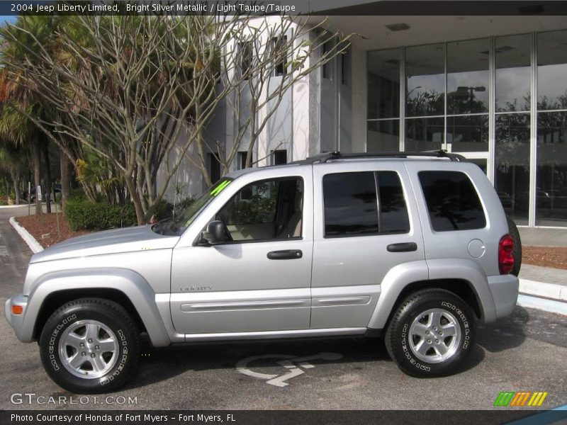 Bright Silver Metallic / Light Taupe/Taupe 2004 Jeep Liberty Limited