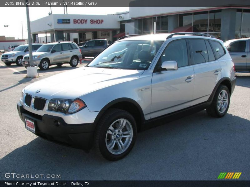 Titanium Silver Metallic / Grey 2005 BMW X3 3.0i