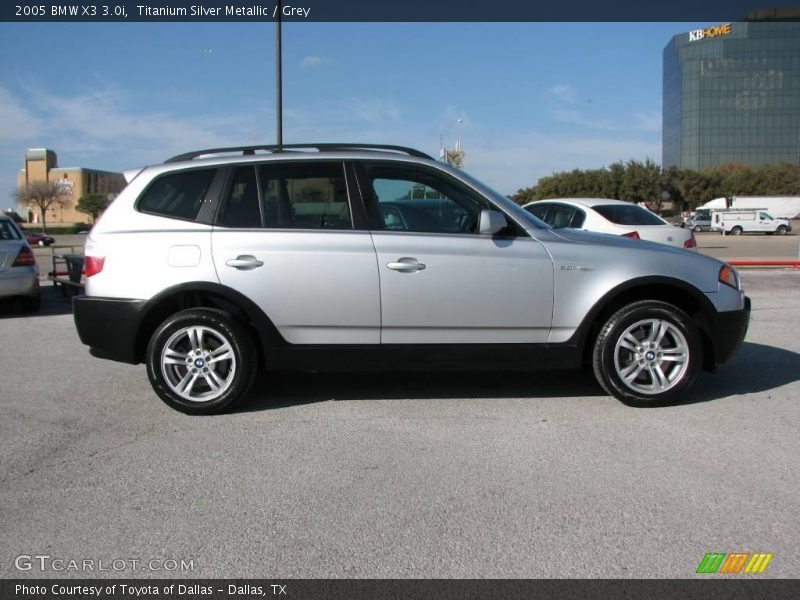 Titanium Silver Metallic / Grey 2005 BMW X3 3.0i