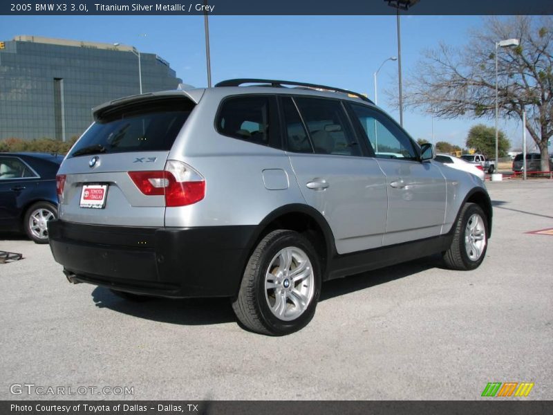 Titanium Silver Metallic / Grey 2005 BMW X3 3.0i