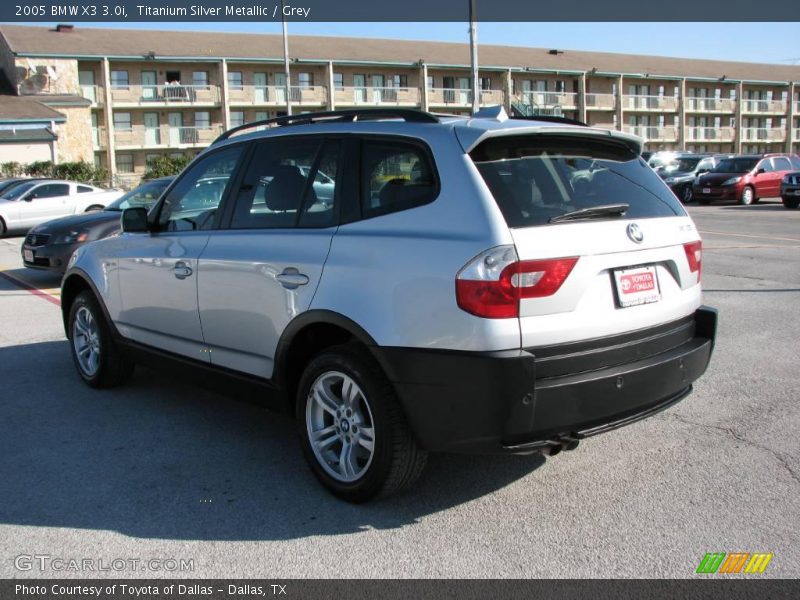 Titanium Silver Metallic / Grey 2005 BMW X3 3.0i