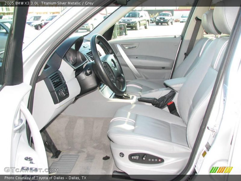 Titanium Silver Metallic / Grey 2005 BMW X3 3.0i