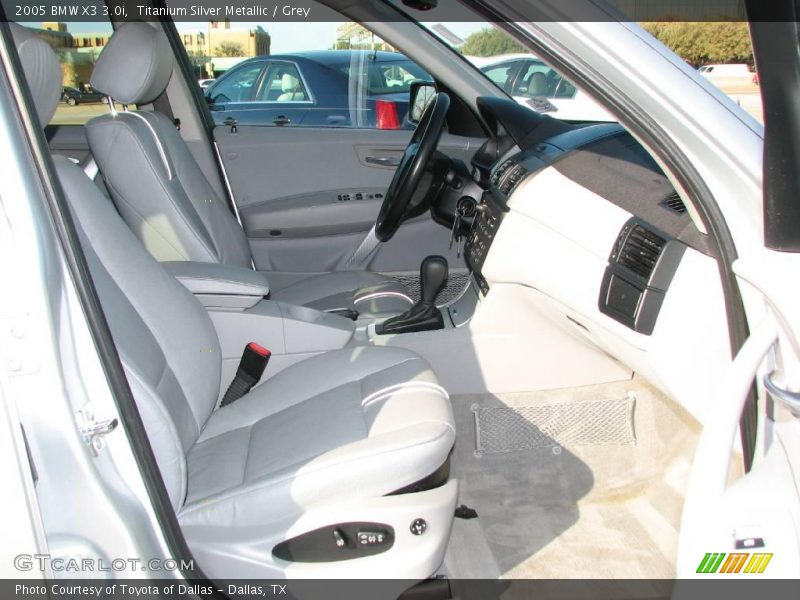 Titanium Silver Metallic / Grey 2005 BMW X3 3.0i