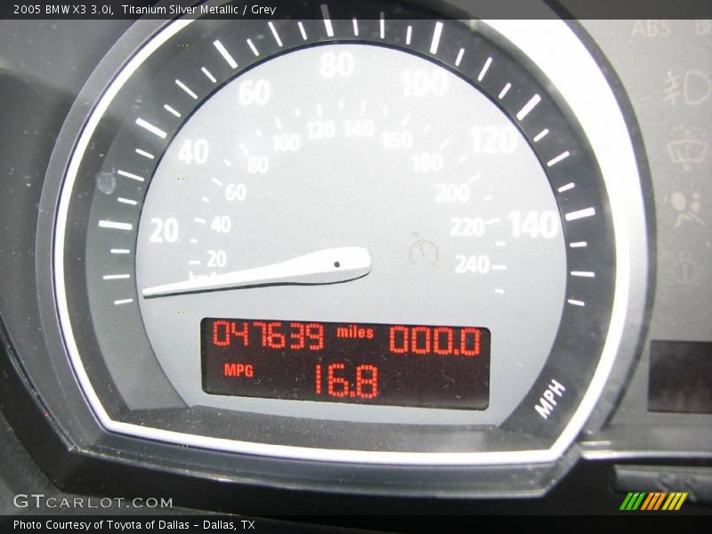Titanium Silver Metallic / Grey 2005 BMW X3 3.0i