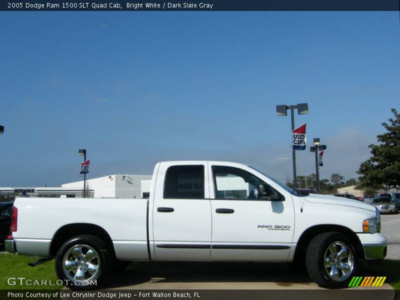 Bright White / Dark Slate Gray 2005 Dodge Ram 1500 SLT Quad Cab