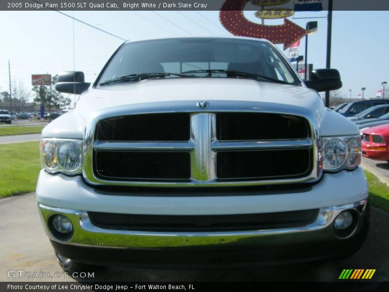 Bright White / Dark Slate Gray 2005 Dodge Ram 1500 SLT Quad Cab