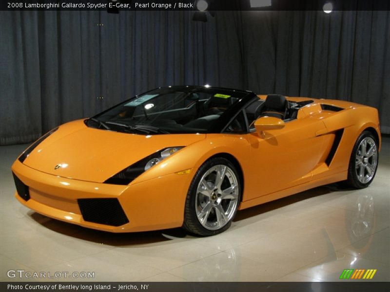 Pearl Orange / Black 2008 Lamborghini Gallardo Spyder E-Gear