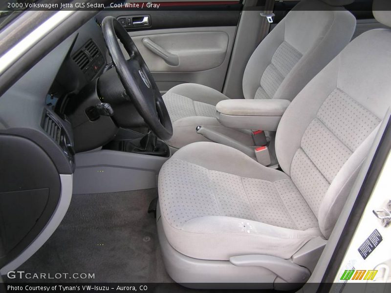 Cool White / Gray 2000 Volkswagen Jetta GLS Sedan