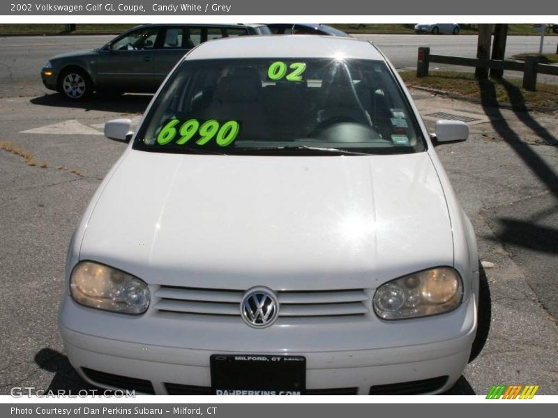 Candy White / Grey 2002 Volkswagen Golf GL Coupe