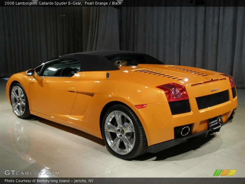 Pearl Orange / Black 2008 Lamborghini Gallardo Spyder E-Gear
