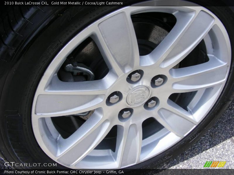 Gold Mist Metallic / Cocoa/Light Cashmere 2010 Buick LaCrosse CXL