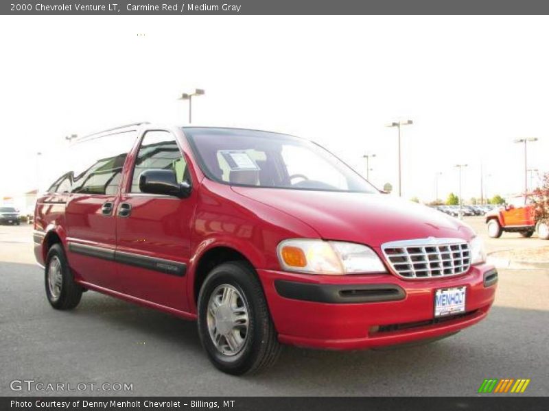 Carmine Red / Medium Gray 2000 Chevrolet Venture LT