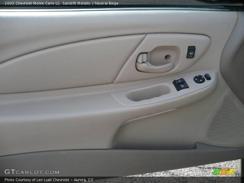 Sandrift Metallic / Neutral Beige 2003 Chevrolet Monte Carlo LS