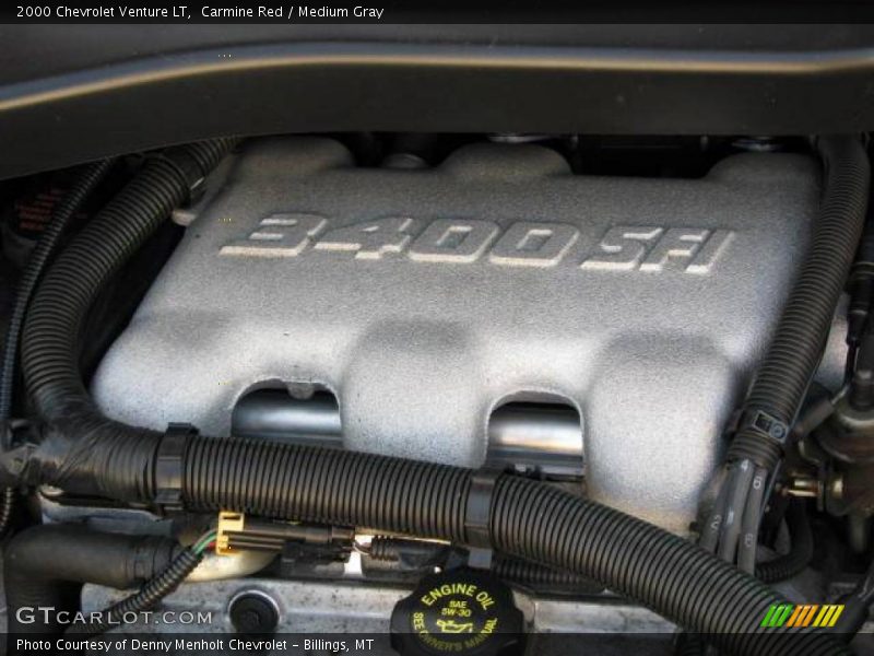 Carmine Red / Medium Gray 2000 Chevrolet Venture LT
