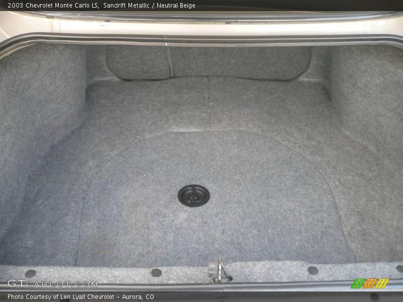 Sandrift Metallic / Neutral Beige 2003 Chevrolet Monte Carlo LS