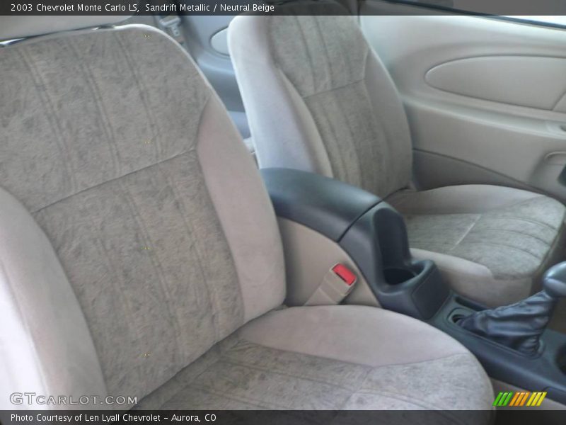 Sandrift Metallic / Neutral Beige 2003 Chevrolet Monte Carlo LS