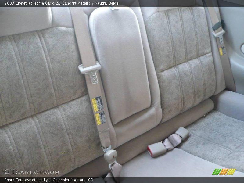 Sandrift Metallic / Neutral Beige 2003 Chevrolet Monte Carlo LS