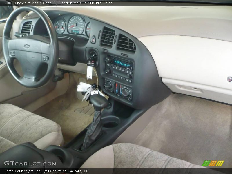 Sandrift Metallic / Neutral Beige 2003 Chevrolet Monte Carlo LS