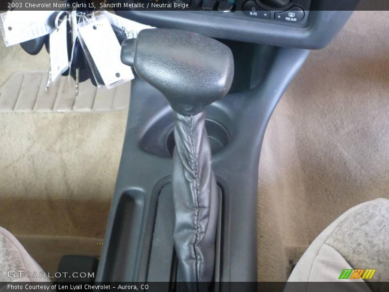 Sandrift Metallic / Neutral Beige 2003 Chevrolet Monte Carlo LS